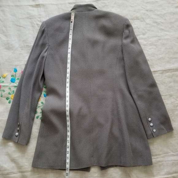 Pre-owned vintage OSCAR fashionable blazer dobby-weave jacket, Size 8. - Picture 2 of 12